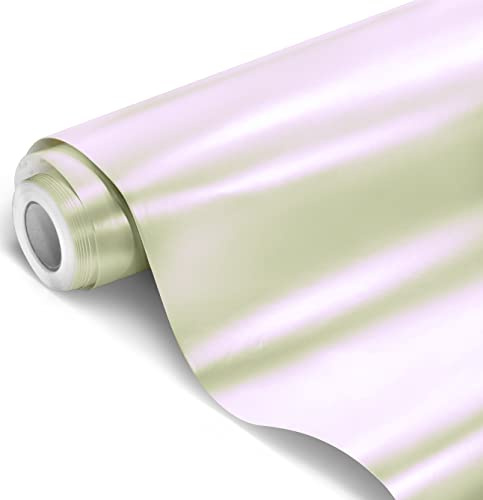 VViViD+ Matte Satin White to Purple Space Pearl Vinyl Car Wrap Film (3ft x 5ft)
