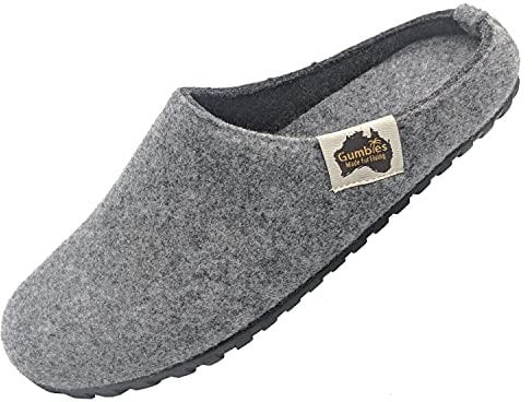 Gumbies Outback Indoor & Outdoor Slippers, Easy Slip On House Shoes with Recycled Materials, Ideas for Gift Giving for Men & Women, Grey & Charcoal, UK 7