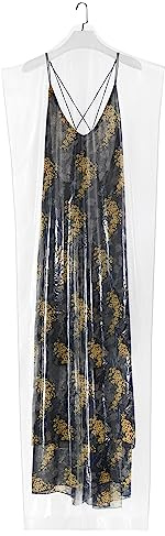 60-Pack Extra Long Dry Cleaning Bags for Clothes 72-Inch Long - Clear Plastic Garment Bags for Hanging Clothes, Dry Cleaner Plastic Clothing Cover for Suits, Gowns, Coat, Dance Costumes & Long Dresses