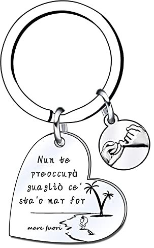 Lumengqi Portachiavi Personalizzato Serie TV Frasi Mare Fuori Edition Regali di ispirazione per le donne Portachiavi Portachiavi Regali di compleanno per le donne Migliore amica Figlia Mamma (1)