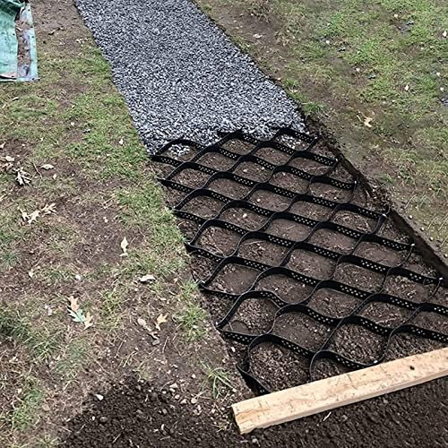 Ground Grid Heavy Duty Stabilizer Kit Für Arenen, Auffahrten, Wege Und Parkplätze Erweiterung Und Faltbares Kies-Stabilisator-Gitter,2 X 7 M (6,5 X 23 Fuß)