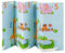Juskys Kinder Spielmatte Stella 180x200 cm Tiere - XXL Matte für Babys - Schaumstoff Spielteppich faltbar, Soft & wendbar - Boden - Krabbelmatte Blau