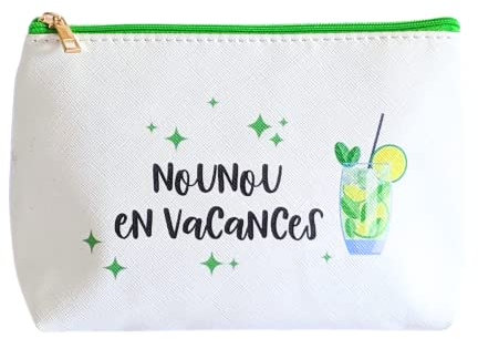 Pochette Simili Cuir Nounou en Vacances | Merci Nounou - Remerciements Nounou - Cadeau Fin d'année Scolaire | Te Whaka