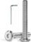 VGBUY 25 viti a testa piatta con cava esagonale, M6, 1,0 x 70 mm, bulloni in acciaio inossidabile 304 18-8, filettatura completa, chiave esagonale inclusa (VG30115)