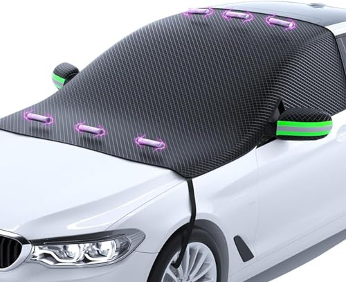 CRTTRS Auto Frontscheibenabdeckung Winter für VW T4 T5 T6 Multivan/MK6 2000-2023 2024, Auto Frontscheibe Windschutzscheiben Abdeckung, Faltbare Windschutzscheibe Abdeckung,B Green