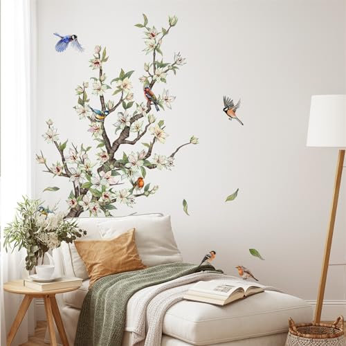 Eukalyptus-Blumen-Frühlings-Fensteraufkleber, Sommerpflanze, hängende Ranke, Blumenblatt, wiederverwendbare statische Fensteraufkleber