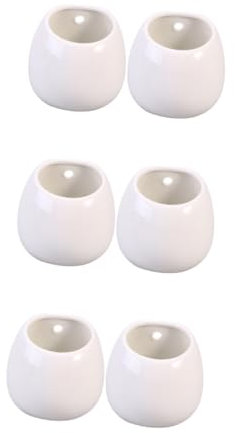 BESPORTBLE 6 STK Hängender Pflanzer kleine Hängepflanze Mini-Töpfe Wand Vase Zimmerpflanzen hängende Weißwarentöpfe hängender Blumentopf Hydroponik schmücken Aufhänger Anlage Pflanzenständer