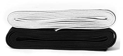 Tofficu 2St Gummiband mit Knopfloch Perücke schwarzes Näh-Stretchband einziehgummi bastelzeug craft bettbezug Knopfloch stricken mit Löchern Gürtel elastische Schnur Spule Schwangere Frau