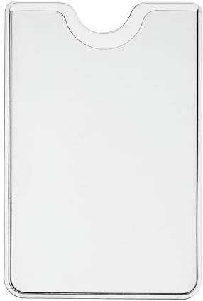 SPRINTIS Kartenhülle transparent, 59 x 88/91 mm, Schutzhülle fürEC- und Kreditkarten mit Daumenaussparung, im 100er Pack für dentäglichen Gebrauch