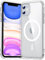 Temdan for iPhone 11 Clear Phone Case | Compatible with Magsafe, Anti-Yellowing, Military-Grade Protection, Shockproof, Slim, 6.1 inch