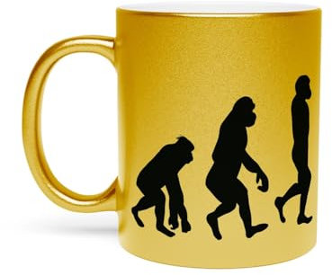 Fabulous Goldene Tasse aus verchromter Keramik - Evolution Pole Dance Pole Dancing Danse - 325 ml