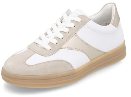 Remonte Damen Low-Top Sneaker D2C01, Frauen Halbschuhe,lose Einlage,Freizeitschuhe,Turnschuhe,Laufschuhe,Freizeit,sportlich,Weiss Kombi (81),44 EU