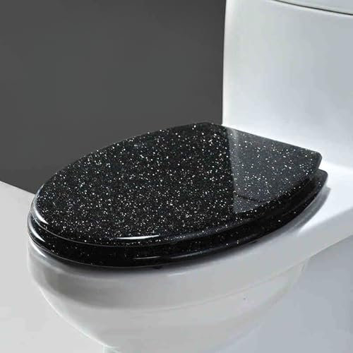 Vllentin Easy Clean Resin Toilet Seat,SlowDown Resin Toilet Seat,Bathroom Resin Toilet Seat,Adjustable,No Slip,WearResistant,Suitable For All Common Toilets,Suitable Home,Guest Room Toilets