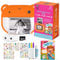 Snap & Scribble Cámara de impresión instantánea para niños con libro de recortes de memoria y accesorios, cámara creativa para niños con video HD, tarjeta SD de 32 GB, papel de impresión de repuesto,