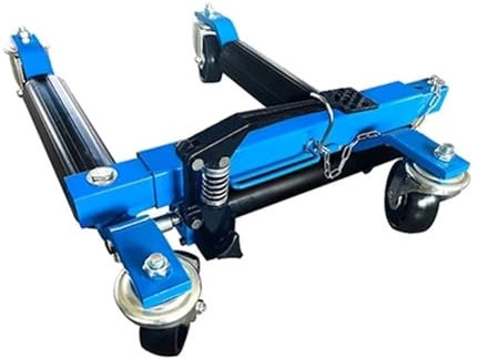XFYESL Chariot à Roues Déménageur de Voiture Élévateur de pneus Portable, déplacement de Voiture, positionnement, remorque hydraulique, Dispositif Mobile, véhicule hydraulique, cric Dolly(Blue)