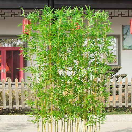 CUXAHO bambù Artificiale Piante Albero Finte Pianta Artificiali per Balcone Giardino Recinzione(10 Pack-100cm/3.3ft)