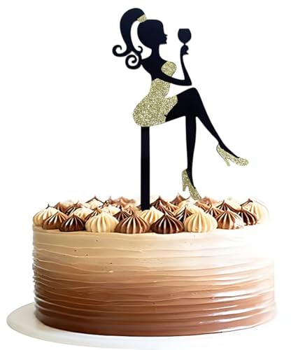 UYVPAER Decorazione Per Torta Da Ragazza, Decorazione Per Torta Con Tacco Alto, Decorazione Per Ragazze, Per Ragazze, Signore, Addio Al Nubilato, Tema Compleanno, Festa Di