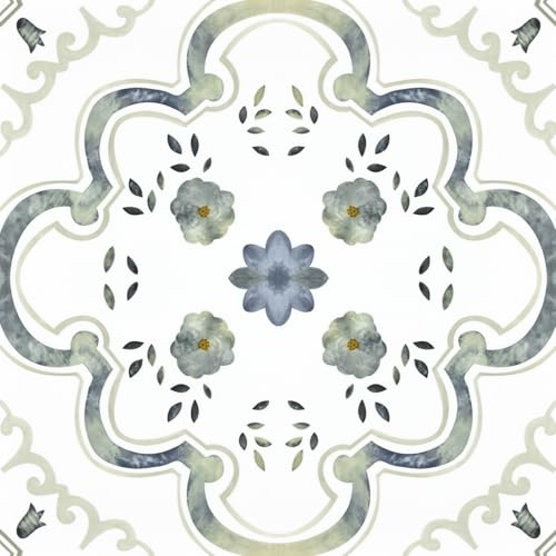 Peel and Stick Floor Tiles Self Adhesive, Vinyl Flooring for Bathroom Kitchen Living Room, Waterproof PVC Stick on Floor Tiles Easy to Use 30x30cm 10pcs 1mm