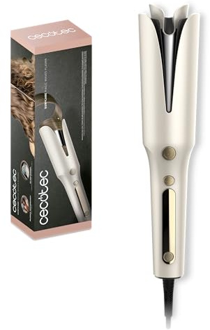Cecotec Lockenstab SurfCare Magic Waves Plasma, 32 mm Keramik | Ionische Frizz-Kontrolle mit Positiven, Negativen Ionen, Automatische Funktion, Drehrichtung Links Oder Rechts Wählbar