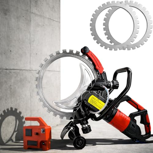 TBANVOO 410mm 9500W Elektrische Beton-Ringsäge mit Wasserpumpe & Sägeblatt, Professionelles Nassschneiden mit Staubunterdrückung zum Rillen in Beton, Ziegel, Stein und Bewehrungsstahl