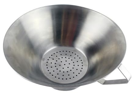 Aramox Passoire à Huile pour Frites, Entonnoir à Graisse en Acier Inoxydable 304, Bol d'égouttage des Aliments Robuste pour la Cuisine Domestique et la Friture Commerciale