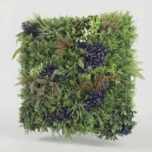 BLAINE - Jardín Vertical Artificial Lombok 100x100 cm | para Decoración de Terrazas y Salones con Hojas Realistas de Alta Densidad Que No Necesitan Mantenimiento