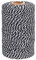 G2PLUS 200M Ficelle Coton Noël Cordelette Bicolore Noir et Blanc 2MM Ficelle Cadeau Decorative Cordes pour l'emballage de Cadeaux de Noël et Bricolage Artisanat