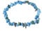 Lebensquelle Plus beliebtes Splitterarmband | Handgefertigtes Elastisches Stretch Splitter Armband | Echter natürlicher Edelstein (Türkis, natur)