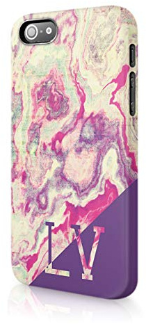 Tirita Phone Case Compatible with iPhone Xs Max Hard Cover Colourful Marble Effect Look Alike Rock