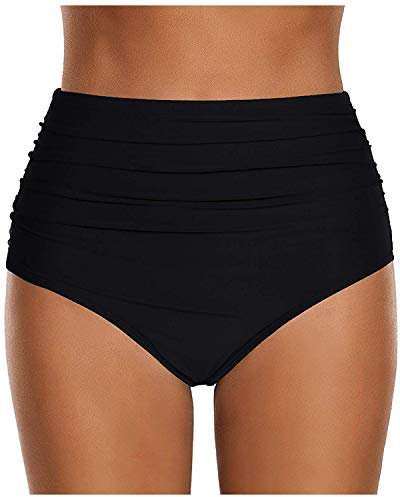 ABYOVRT Femme String Maillots de Bain Bikini Shorts Bottom Taille Haute Triangle Plage Thong Panty Bas de Maillot Slip de Bain