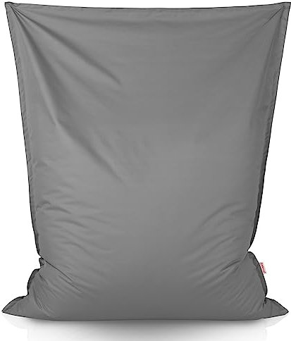 Italpouf Sitzsack XXL Riesensitzsack, Sitzkissen, Indoor & Outdoor, Sitzsack Sessel für Erwachsene, EPS Perlen Füllung, Abnehmbarer Bezug, Waschmaschinenreinigung, Wasserdicht, Grau