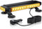 eSynic 12/24V Magnetic Flashing Beacon Lights 30 LEDs IP65 Waterproof Amber Roof Beacons 36.5cm/14.4 Inch Flashing Strobe Emergency Light Bar with 7 Flash Modes for Vehicles Car Truck etc