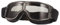 Ashilun Retro Pilot Motorradbrille beschlagfrei Warm Reitbrille ATV Bike Motocross Brille Schutzbrille (Schwarzer Rahmen + Graue Linse)