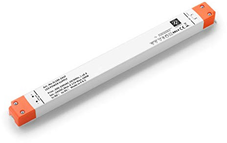 LIGHTEU, Ultra Slim Transformator LED Netzteil - 100 W, 24 V DC, 4,2 A - Konstante Spannung für LED Streifen Aluminiumprofile und LED Panel Rahmen extrem flache 320,6 * 30 * 16,7 mm