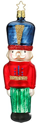 Inge-glas - Christbaumschmuck, Baumschmuck - Nussknacker - 15 cm - mundgeblasenes Glas