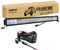 RIGIDON Wasserdicht dreireihige Led lichtleiste kfz mit 12v kabelbaum kit, 32 Zoll 80cm 405W offroad beleuchtung für Auto SUV ATV, UTV, LKW 4x4, Fahrzeuge, 6000K Weiß led nebelscheinwerfer led bar