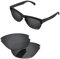 PapaViva Lentes de repuesto para Oakley Frogskins Lite OO9374, Negro Gris - Polarizado, Talla única