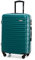 WITTCHEN Valise de Voyage Valise Moyenne Valise à roulettes ABS Trolley avec 4 roulettes Spinner Serrure à Combinaison Poignée télescopique Groove Line Taille L Vert