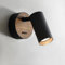 ouglres Wandlampe Mit Schalter,Wandleuchte Innen Holz Vintage,Schwarz Aluminium Lampenschirm Drehbar,Bettlampe,Wandleuchte Im Industrial Design for Schlafzimmer Beleuchtung Wohnzimmer Flur,Gu10,1Pack
