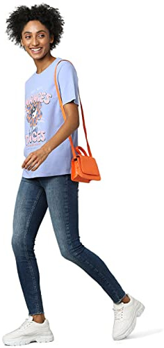 ONLY Damen Onlblush Mid Sk ANK Raw DNM Rea194 Noos, Medium Blue Denim, M / 32L