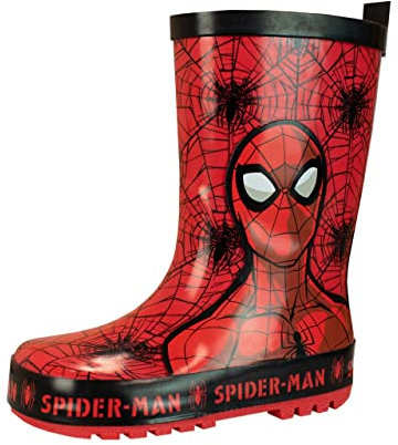 Marvel Stivali di Gomma per Ragazzi Spiderman Rosso 29