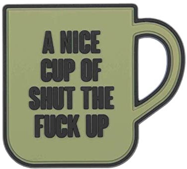Emblem 3D Rubber Patch A Nice Cup - grün