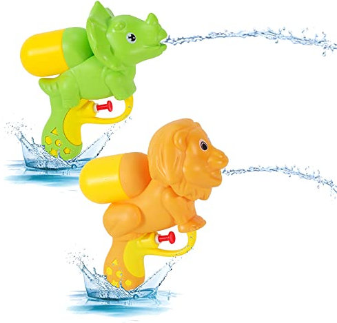 Wasserpistole Spielzeug,Dinosaurier Wasserpistole für Kinder Spritzpistolen Water Gun Spielzeug Erwachsene,Mini Wasserpistole mit großer Reichweite Water Blaster Spielzeug für Party Strand Pool