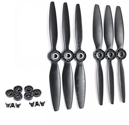 MOUDOAUER 6 x schwarze ABS-Propeller A B Requisiten CWX3 CCWX3 Zubehör für Yuneec Typhoon H 480 Ersatzteil