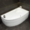 AQUADE Eckbadewanne Mainz Rechts 170x100cm inkl. Untergestell, Ab-Überlauf - OHNE Schürzen-Set - Extra stabile Badewanne Eckwanne + LED + Nackenkissen