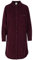 Trespass Womens Casual Shirt Dress with Side Pockets and Curved Hem Allison Dark Cherry
