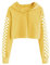 Cicy Bell Kapuzenpullover Für Mädchen Kinder Crop Tops Niedlich Plaid Langarm Mode Hoodie Sweatshirts Gelb 120