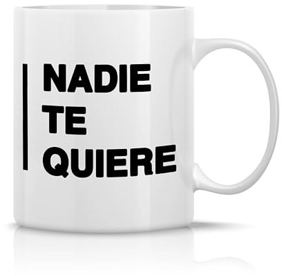 Genérico Taza idónea para regalar en Navidad | Tu vida es una mierda | Ya no eres joven | Nadie te quiere | Eres gilipollas (Nadie te quiere)