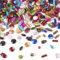 BB Beadthoven 100 g Imitation Edelstein Acryl Perlen sortiert Herz oval rund Spacer Perlen Tube unregelmäßige Imitation Edelstein Perlen Bulk für DIY Armband Schmuckherstellung