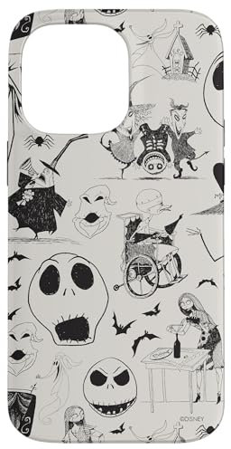 iPhone 14 Pro Max Tim Burton's The Nightmare Before Christmas Ink Print Case